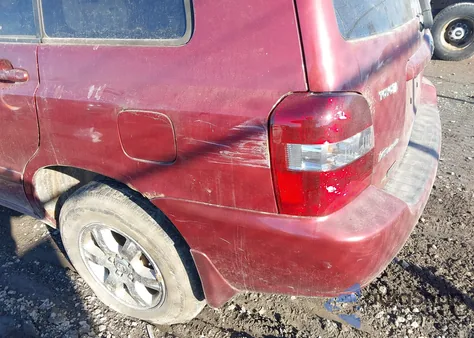 2005 Toyota Highlander V6 z USA, uszkodzony, nr VIN JTEEP21A250108675